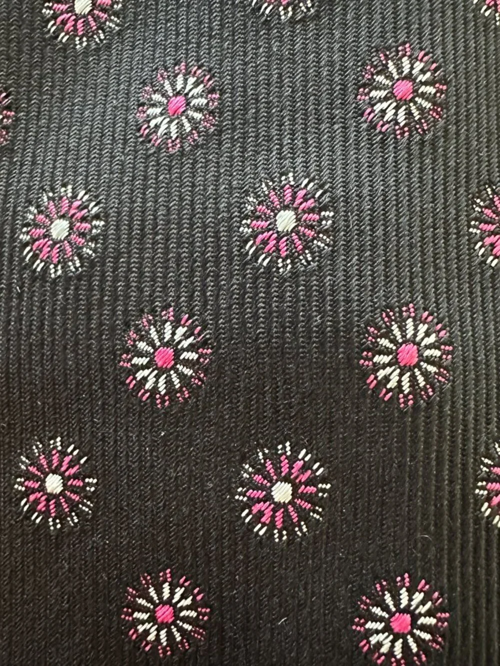 Thomas Pink Navy Pink Floral Silk Tie